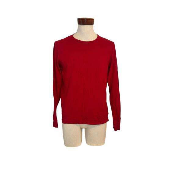 George 2 men’s long sleeve t shirts blue and red sz M - Picture 2 of 6